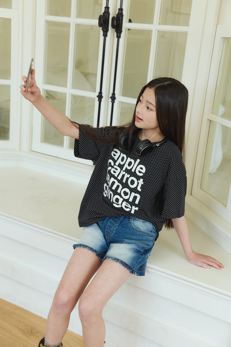 Sm2 - Korean Children Fashion - #minifashionista - Dot Short Sleeve Tee - 5