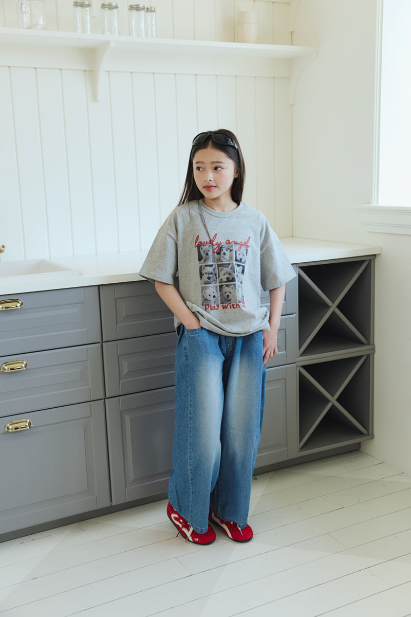 Sm2 - Korean Children Fashion - #minifashionista - Cut Wide Pants - 3
