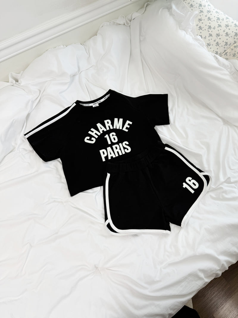 Sm2 - Korean Children Fashion - #minifashionista - Line Top Bottom Set - 2