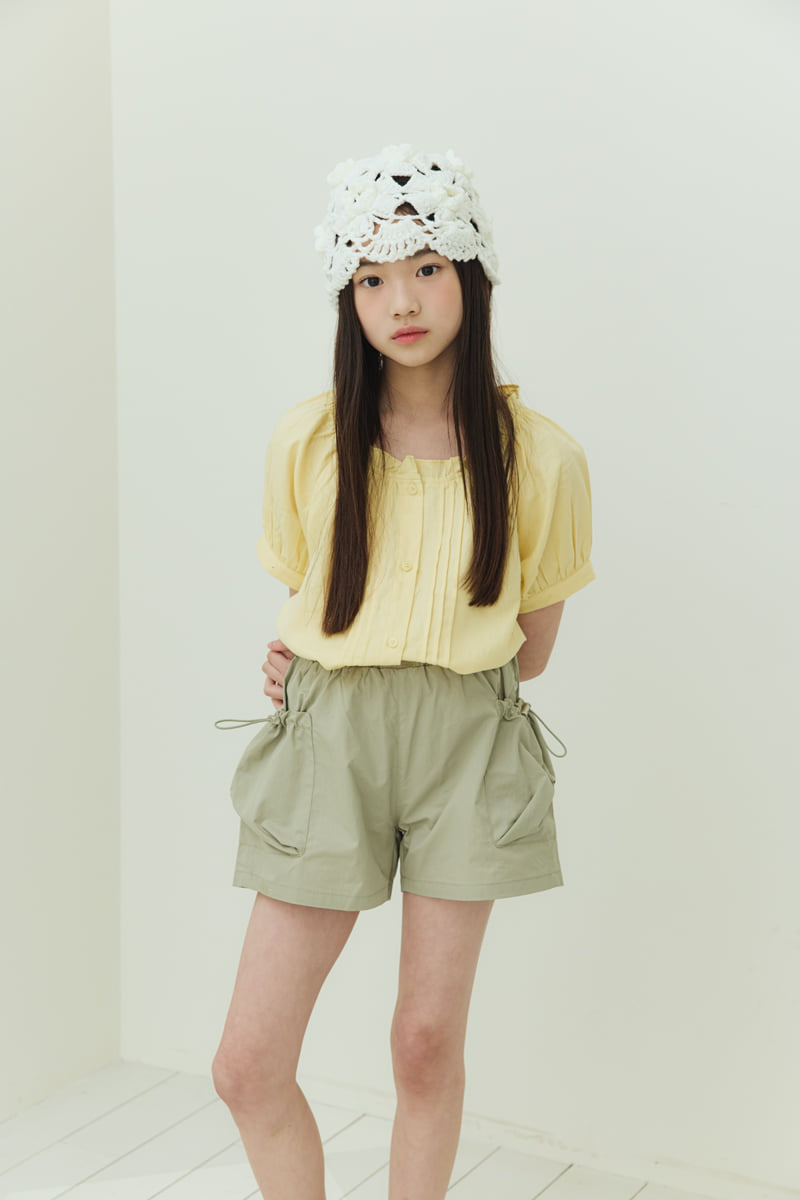 Sm2 - Korean Children Fashion - #minifashionista - Pocket Shirred Pants