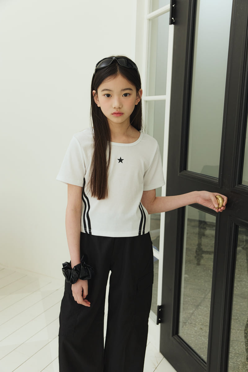Sm2 - Korean Children Fashion - #prettylittlegirls - Line Ribbed Tee - 8