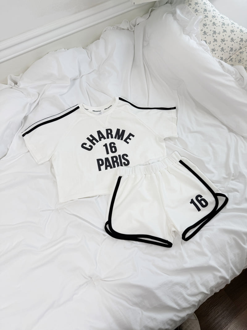 Sm2 - Korean Children Fashion - #prettylittlegirls - Line Top Bottom Set - 3
