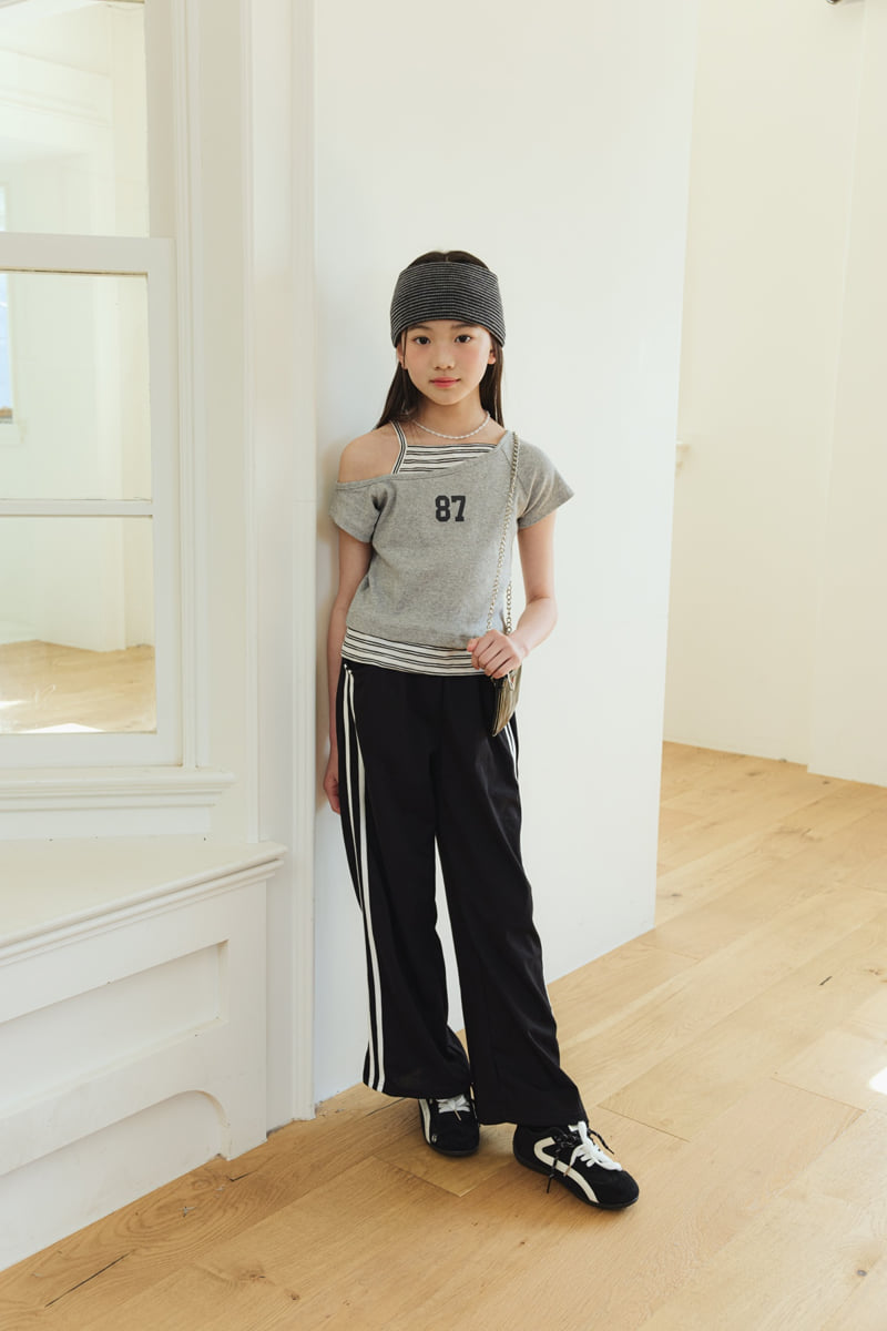 Sm2 - Korean Children Fashion - #prettylittlegirls - Cool Ponte Line Pants - 10