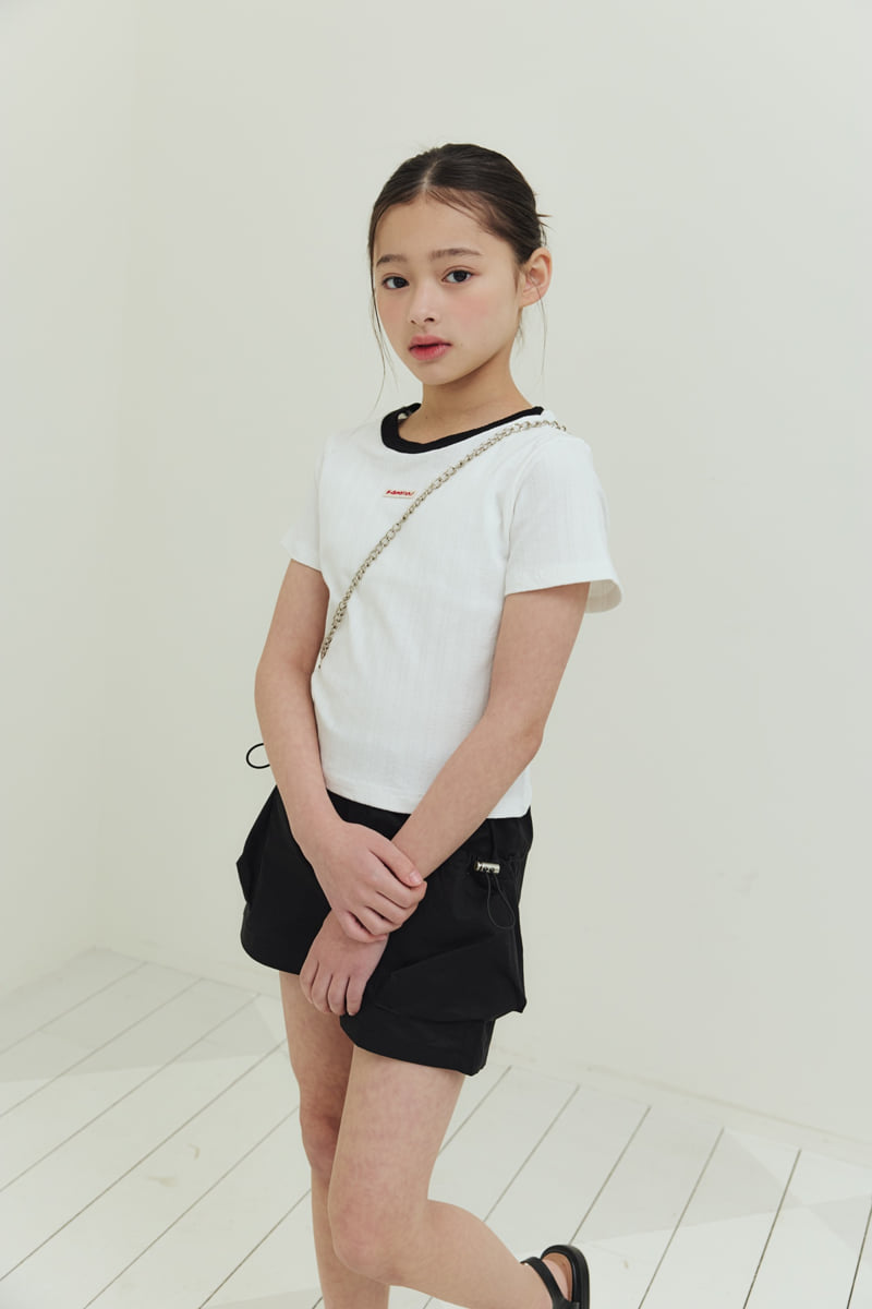 Sm2 - Korean Children Fashion - #todddlerfashion - Color Neck Ribbed Tee - 10