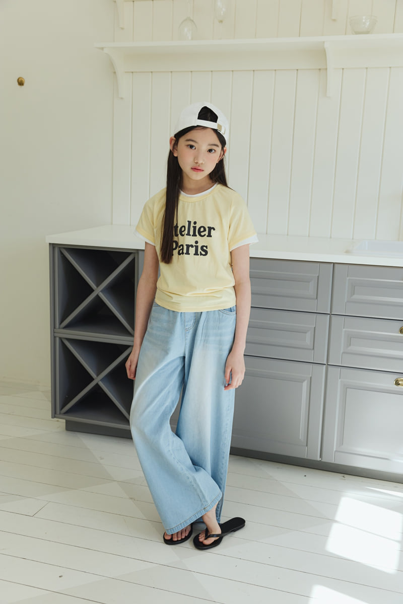 Sm2 - Korean Children Fashion - #toddlerclothing - Basic Wide Denim Pants