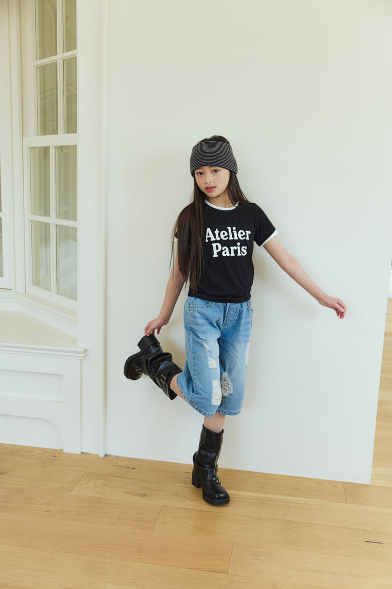 Sm2 - Korean Children Fashion - #toddlerclothing - Vintage Bermuda Denim Pants - 8