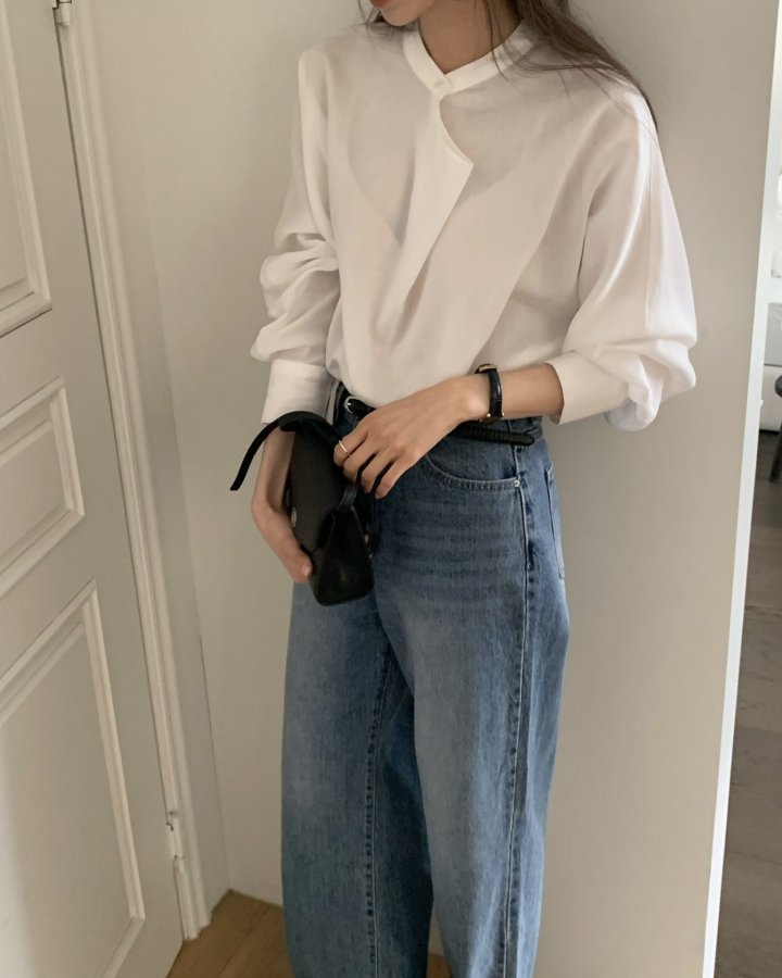 Drape Flare Blouse by Something Else for Women - view 7