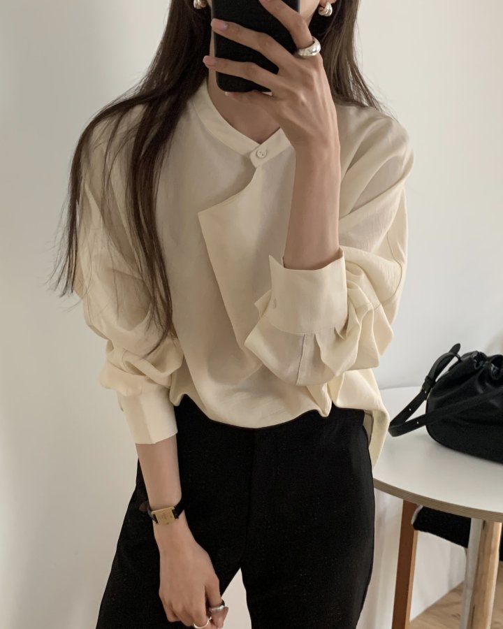 Drape Flare Blouse by Something Else for Women - view 9