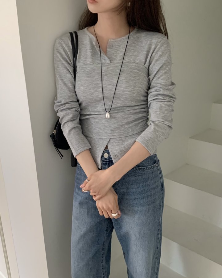 Something Else - Korean Women Fashion - #momslook - Dof Top Cardigan Set - 7