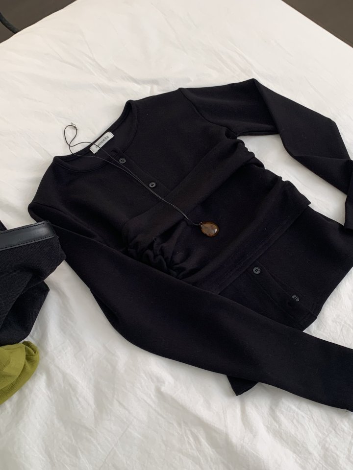 Something Else - Korean Women Fashion - #momslook - Dof Top Cardigan Set - 9