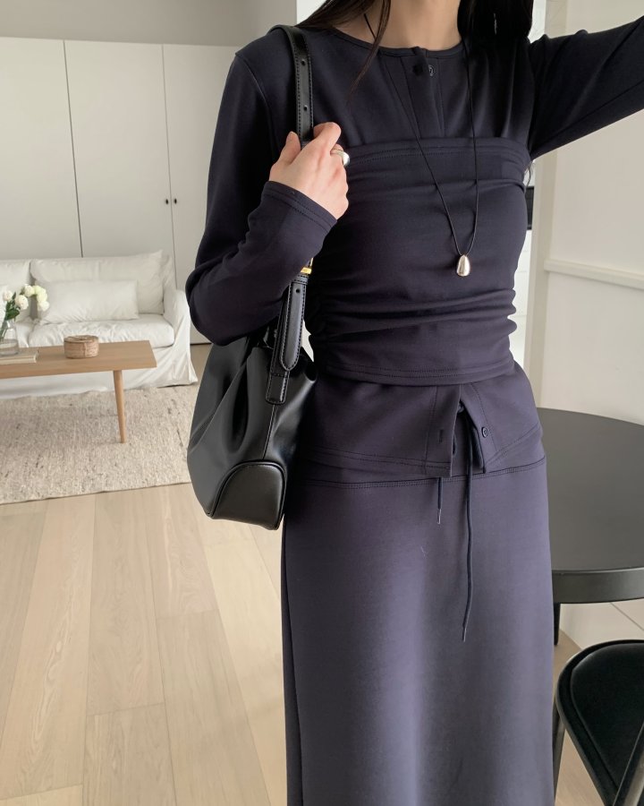 Something Else - Korean Women Fashion - #momslook - Dof Maxi Long Skirt - 8
