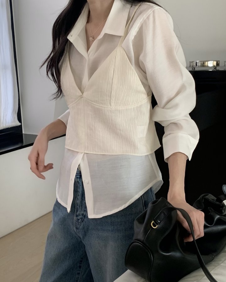 If Bustier Sleeveless Blouse by Something Else for Women - view 12