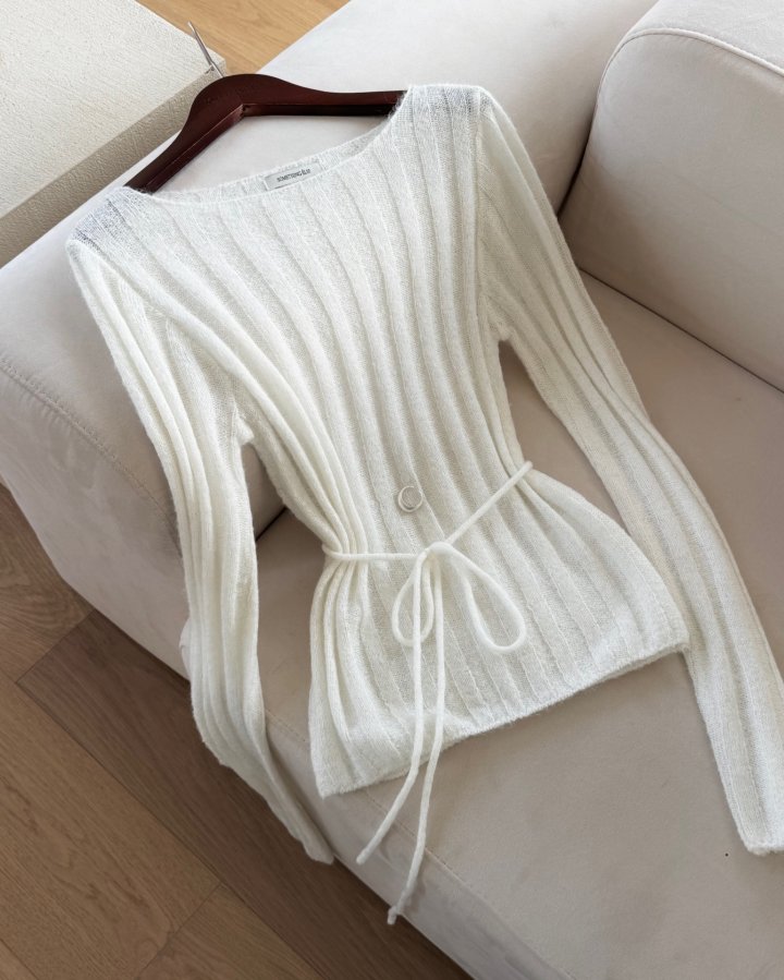 Something Else - Korean Women Fashion - #momslook - Odd Mohair String Knit - 7