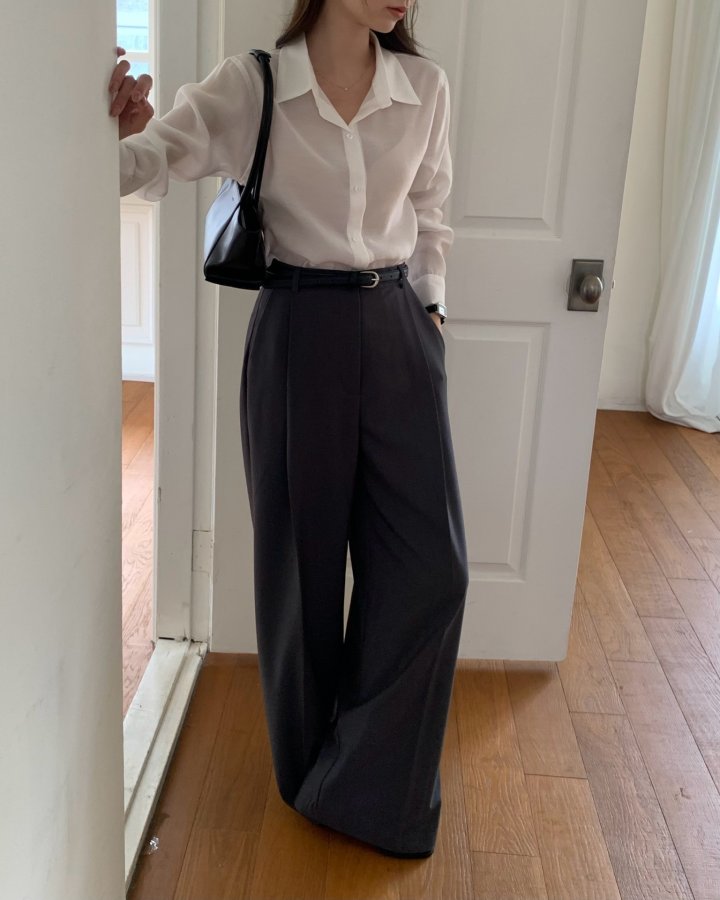 Something Else - Korean Women Fashion - #momslook - Nove Tencel Shirt - 3