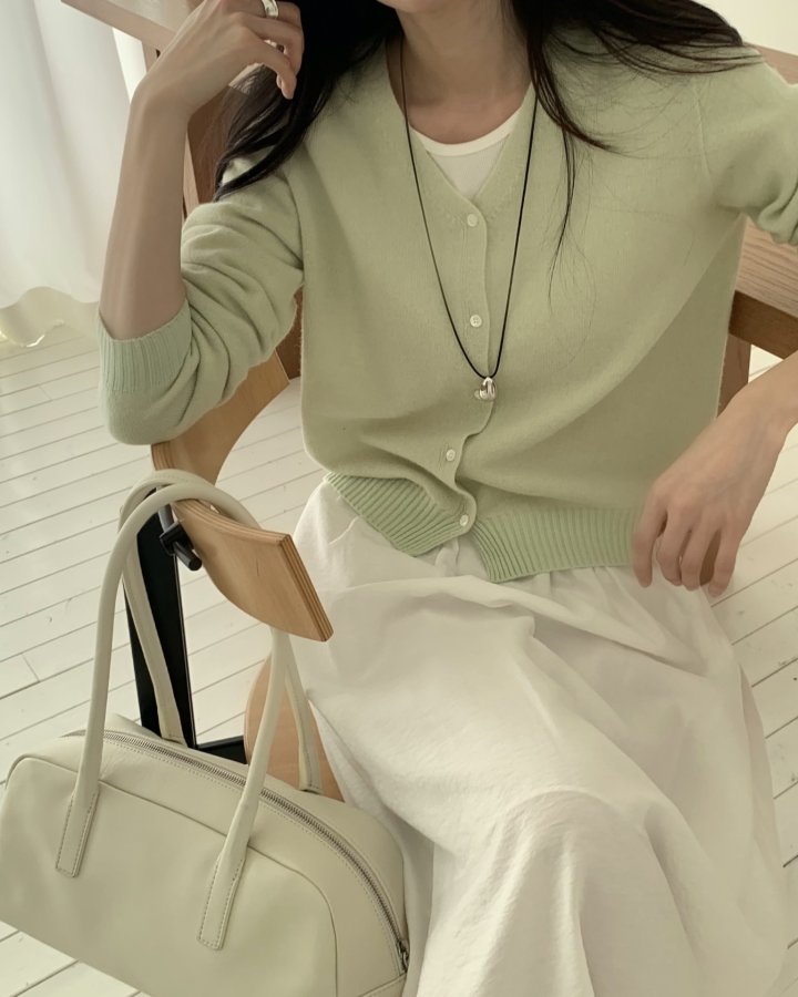 Something Else - Korean Women Fashion - #momslook - Looming Wholegarment Cardigan - 12