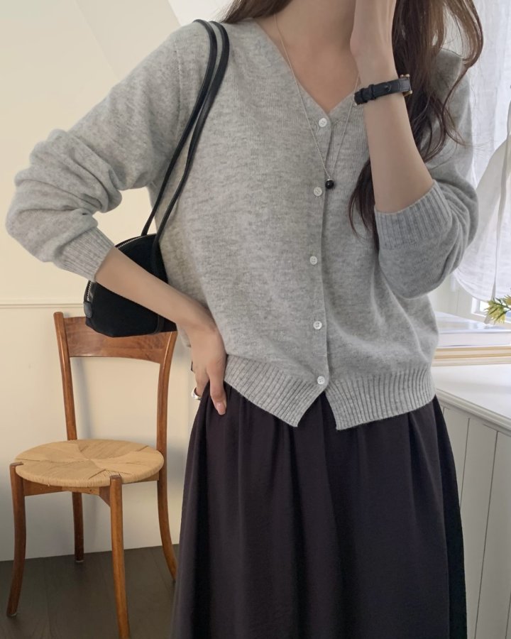 Something Else - Korean Women Fashion - #momslook - Looming Wholegarment Cardigan - 6
