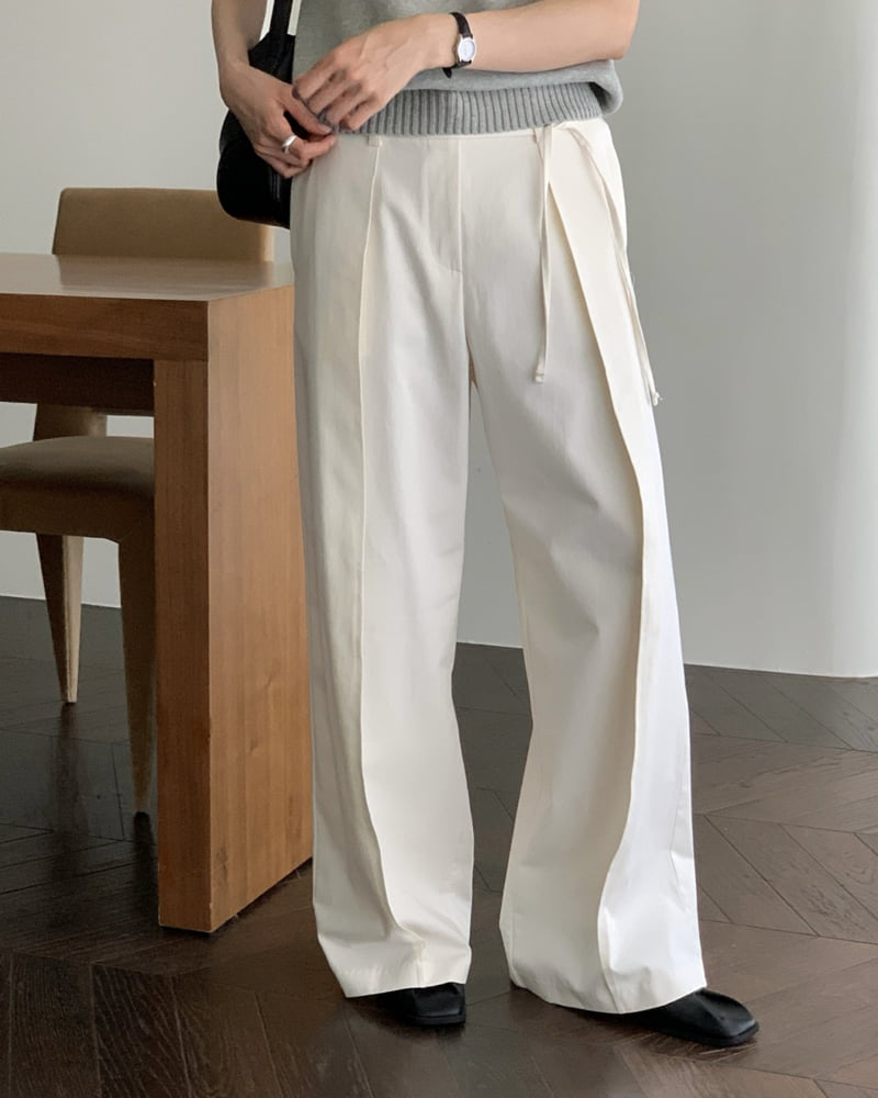 Something Else - Korean Women Fashion - #pursuepretty - Chemi Cotton Wide Pants