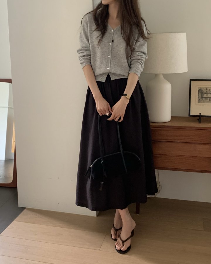 Something Else - Korean Women Fashion - #thatsdarling - Looming Wholegarment Cardigan - 2