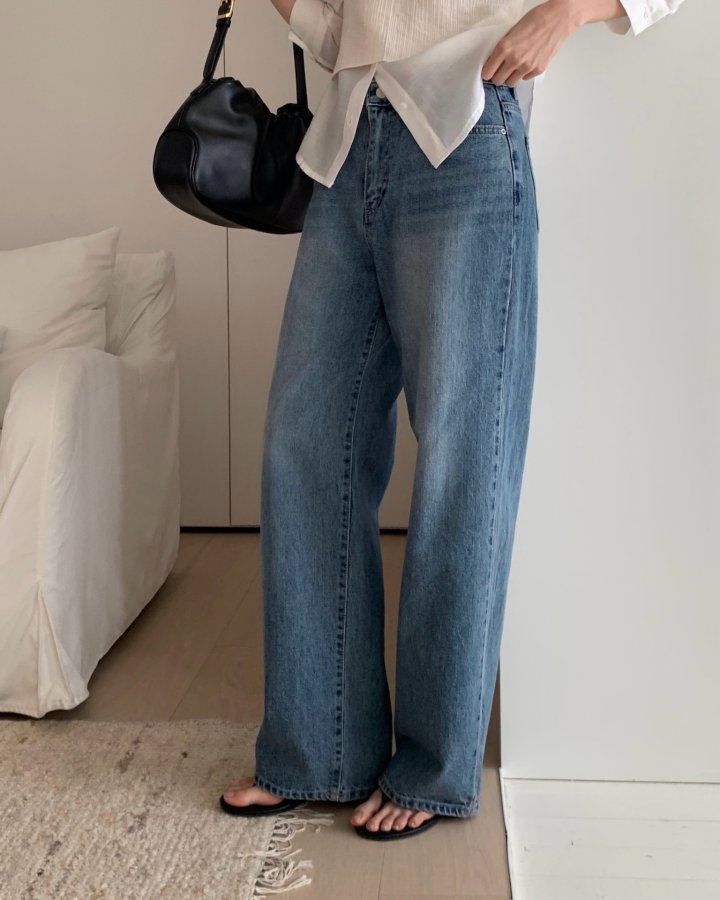 Ports Wide Denim Pants by Something Else for Women - view 1
