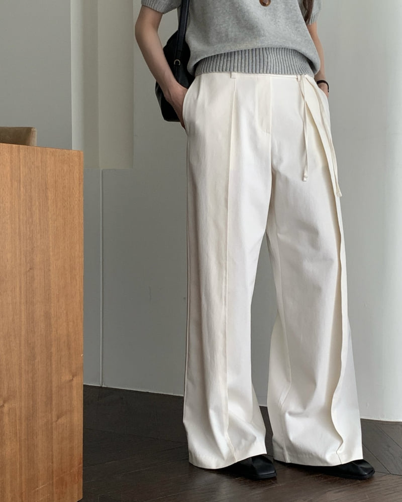 Something Else - Korean Women Fashion - #thelittlethings - Chemi Cotton Wide Pants - 6