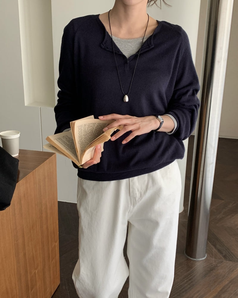 Something Else - Korean Women Fashion - #thelittlethings - Senz Waffle Sweatshirt - 5