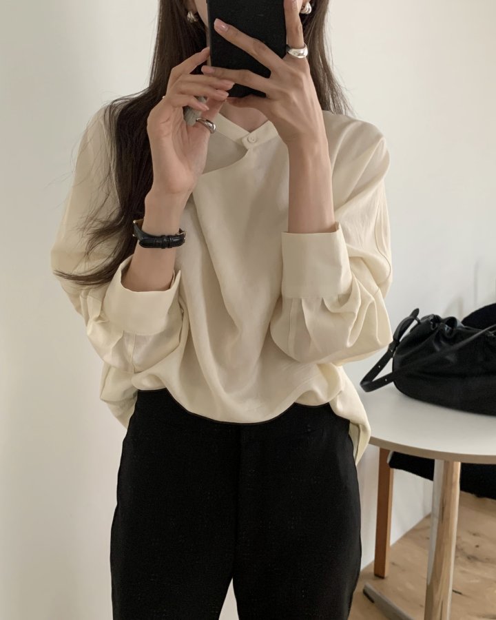 Drape Flare Blouse by Something Else for Women - view 10