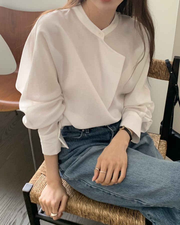 Drape Flare Blouse by Something Else for Women - view 4
