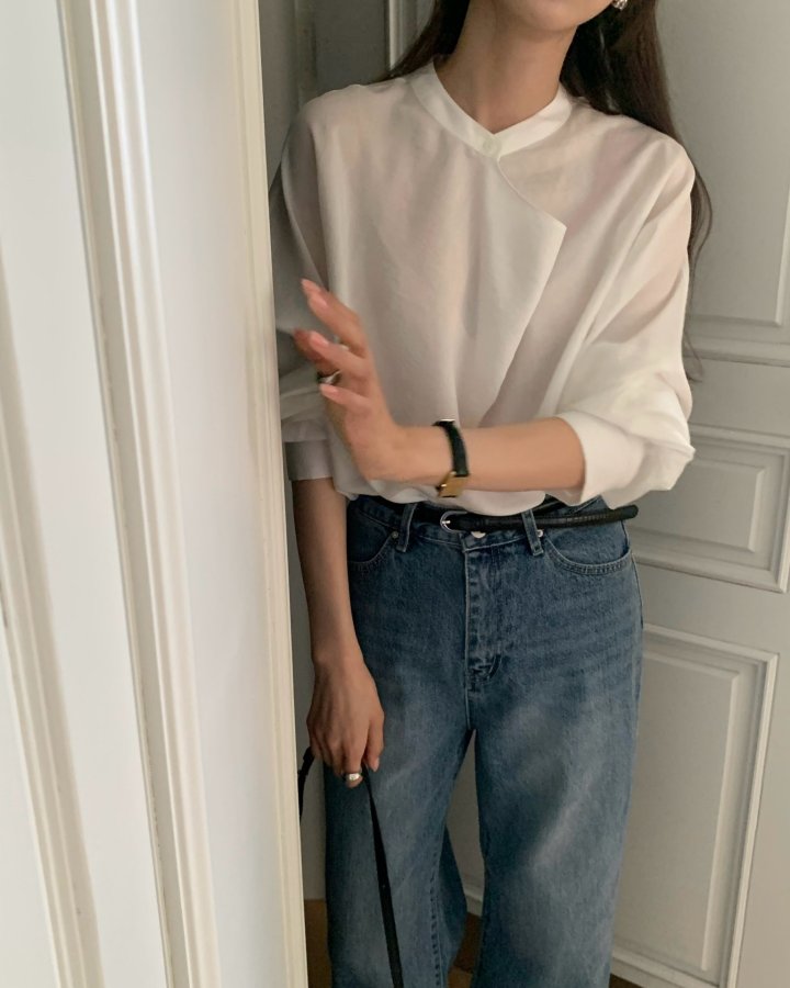 Drape Flare Blouse by Something Else for Women - view 6