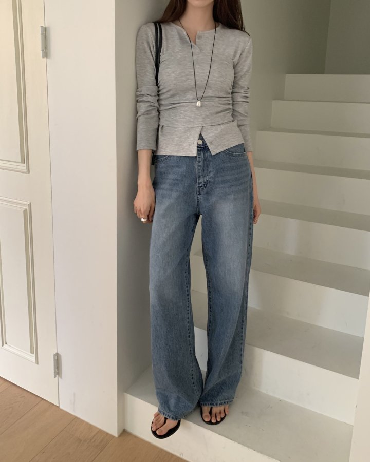 Something Else - Korean Women Fashion - #womensfashion - Dof Top Cardigan Set - 2