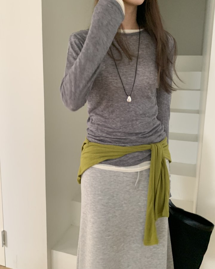 Something Else - Korean Women Fashion - #womensfashion - Dof Maxi Long Skirt - 5