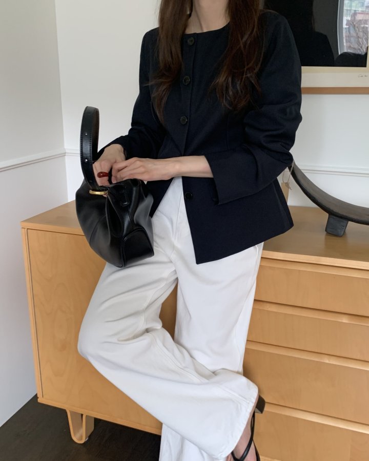 Something Else - Korean Women Fashion - #womensfashion - Hepburn Line Jacket - 7