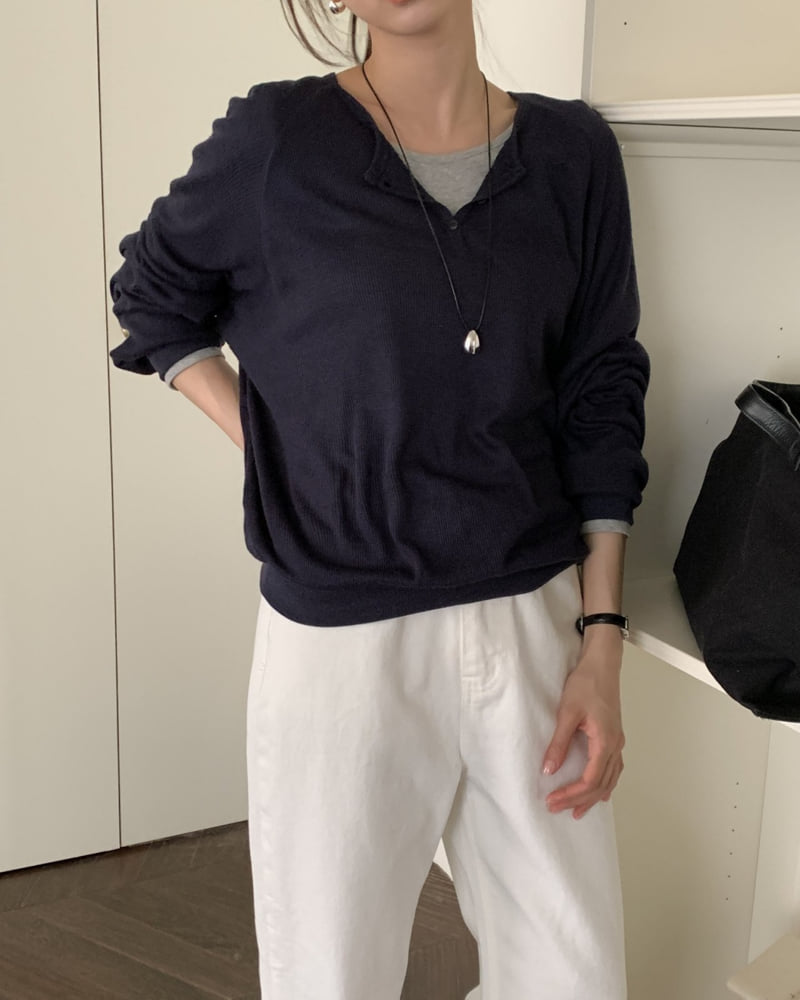 Something Else - Korean Women Fashion - #womensfashion - Senz Waffle Sweatshirt - 9