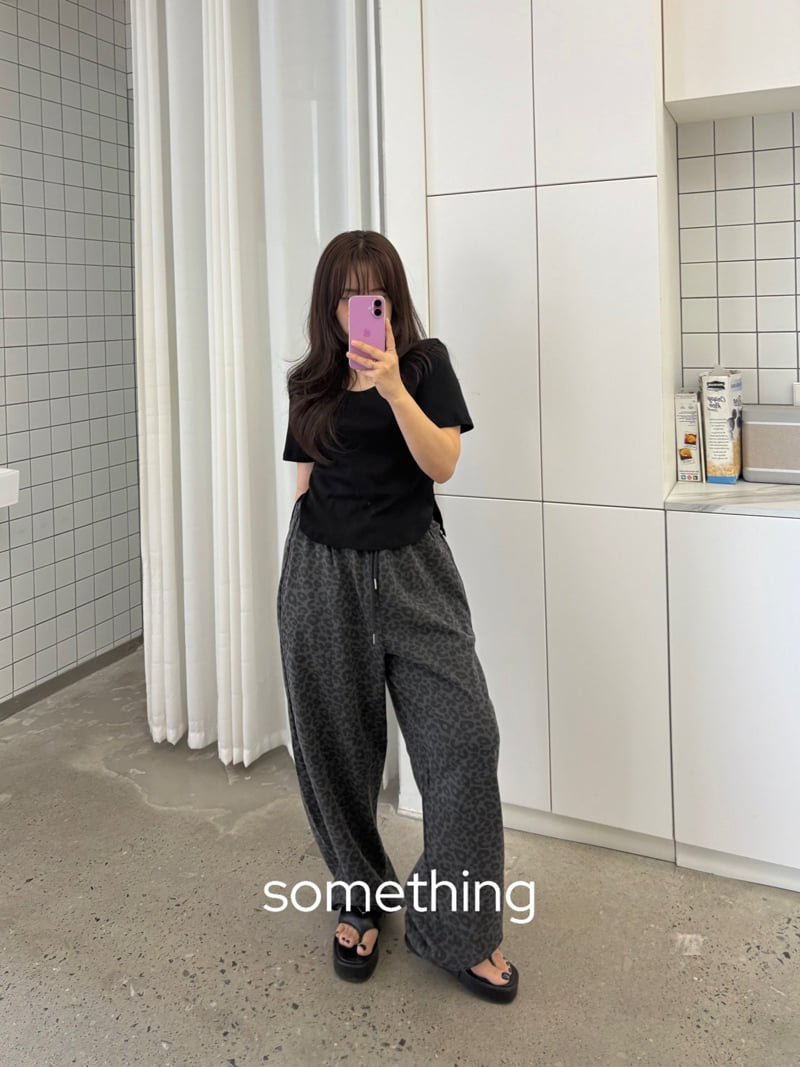 Something - Korean Women Fashion - #momslook - Leopard Jogger Pants - 11