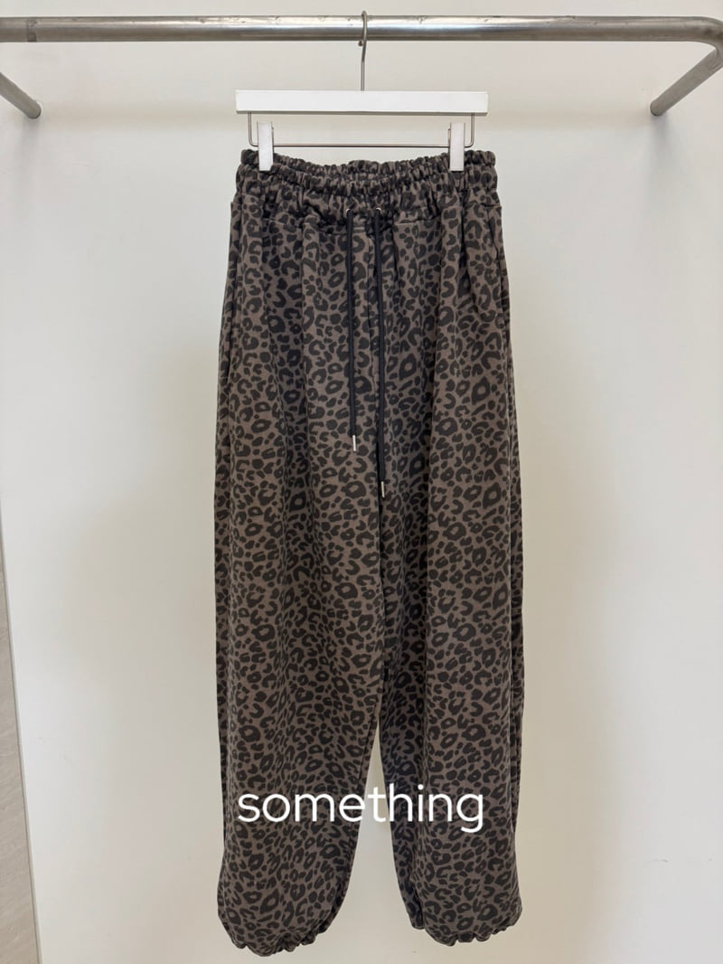 Something - Korean Women Fashion - #momslook - Leopard Jogger Pants - 3