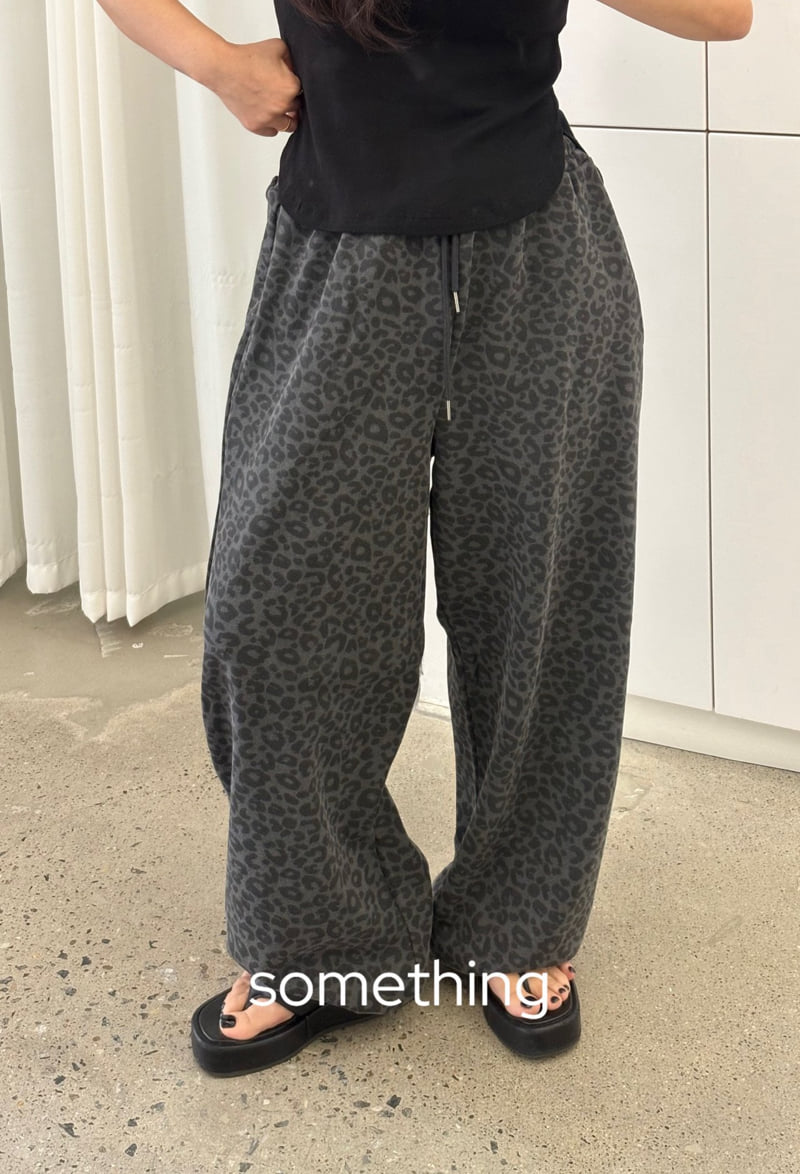 Something - Korean Women Fashion - #momslook - Leopard Jogger Pants - 9
