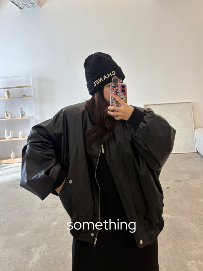 Something - Korean Women Fashion - #womensfashion - Park Leather Flight Jacket - 5