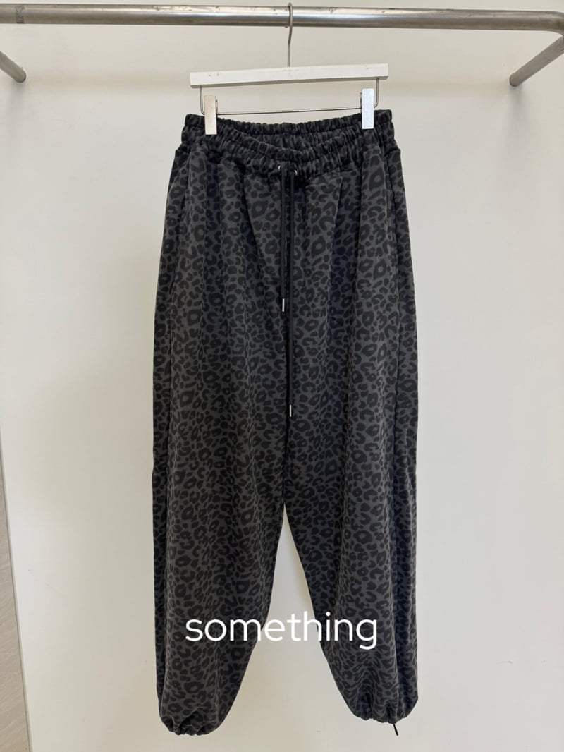 Something - Korean Women Fashion - #womensfashion - Leopard Jogger Pants - 2