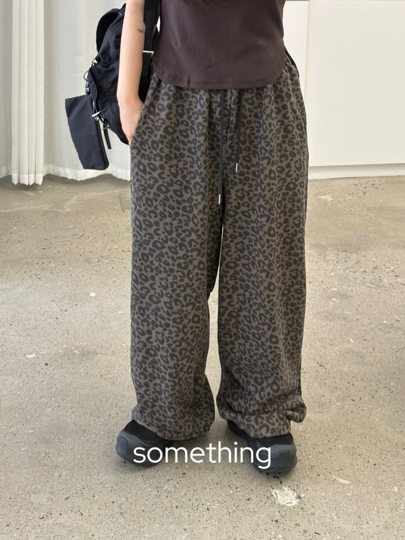 Something - Korean Women Fashion - #womensfashion - Leopard Jogger Pants - 6