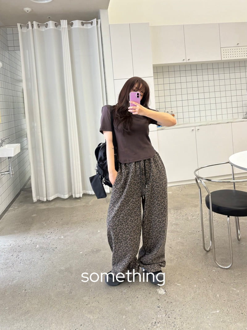 Something - Korean Women Fashion - #womensfashion - Leopard Jogger Pants - 8
