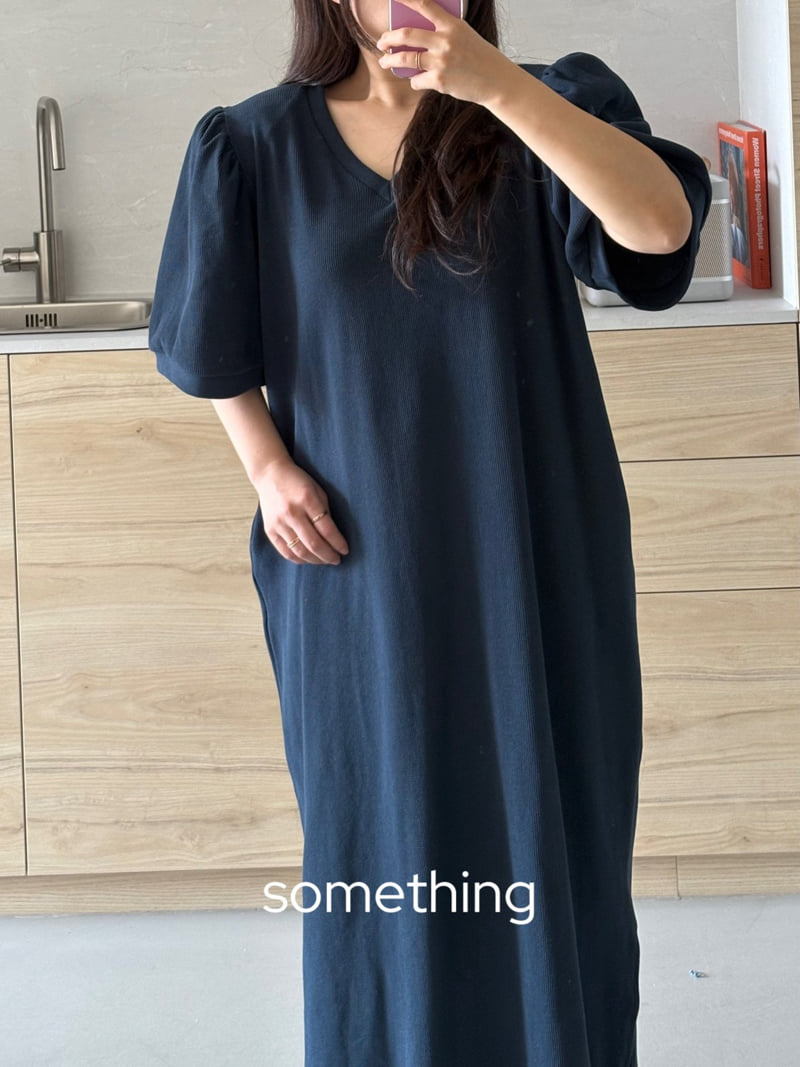 Something - Korean Women Fashion - #womensfashion - Waffle V-Neck One-piece - 10