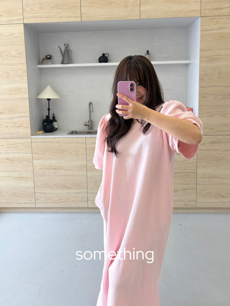 Something - Korean Women Fashion - #womensfashion - Waffle V-Neck One-piece - 6