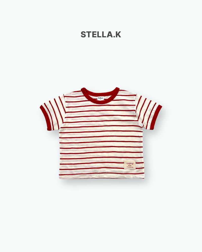 Stella & K - Korean Children Fashion - #Kfashion4kids - Stripe Color Block Tee - 10