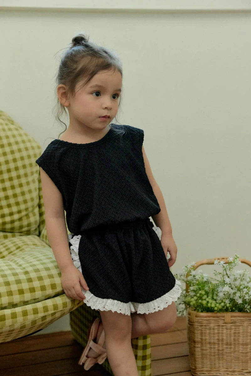 Stella & K - Korean Children Fashion - #Kfashion4kids - Lace Vest Set - 6