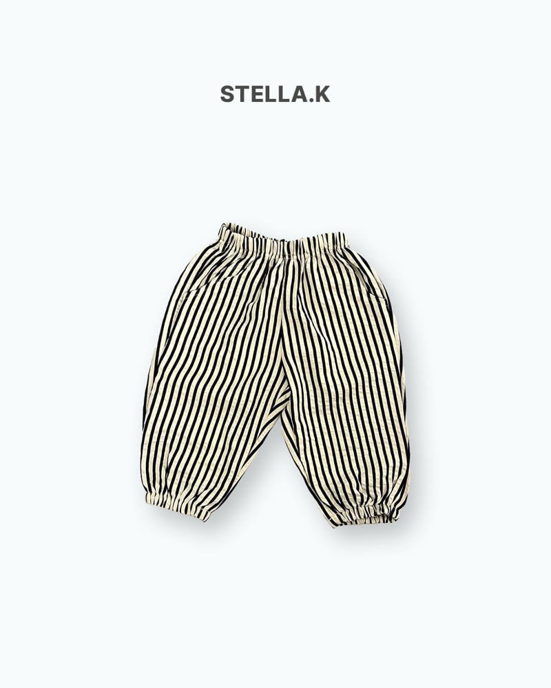 Stella & K - Korean Children Fashion - #Kfashion4kids - Vertical Stripe Jogger Pants - 5