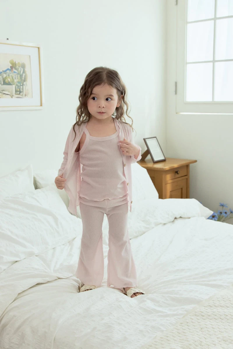 Stella & K - Korean Children Fashion - #stylishchildhood - Ribbed Sleeveless Set - 4