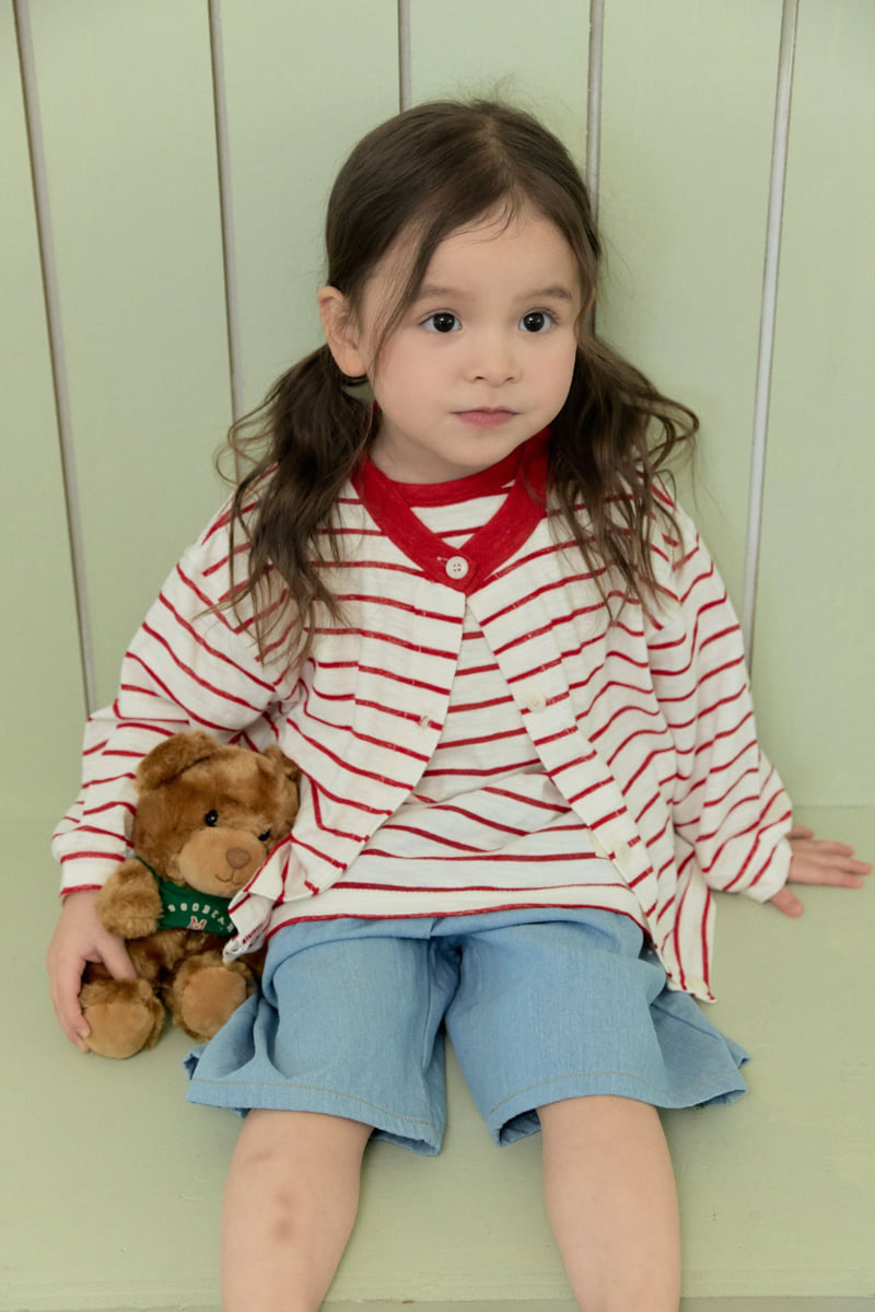 Stella & K - Korean Children Fashion - #childofig - Stripe Short Cardigan - 3