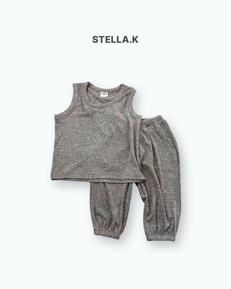 Stella & K - Korean Children Fashion - #childofig - Boxy Sleeveless Set - 8
