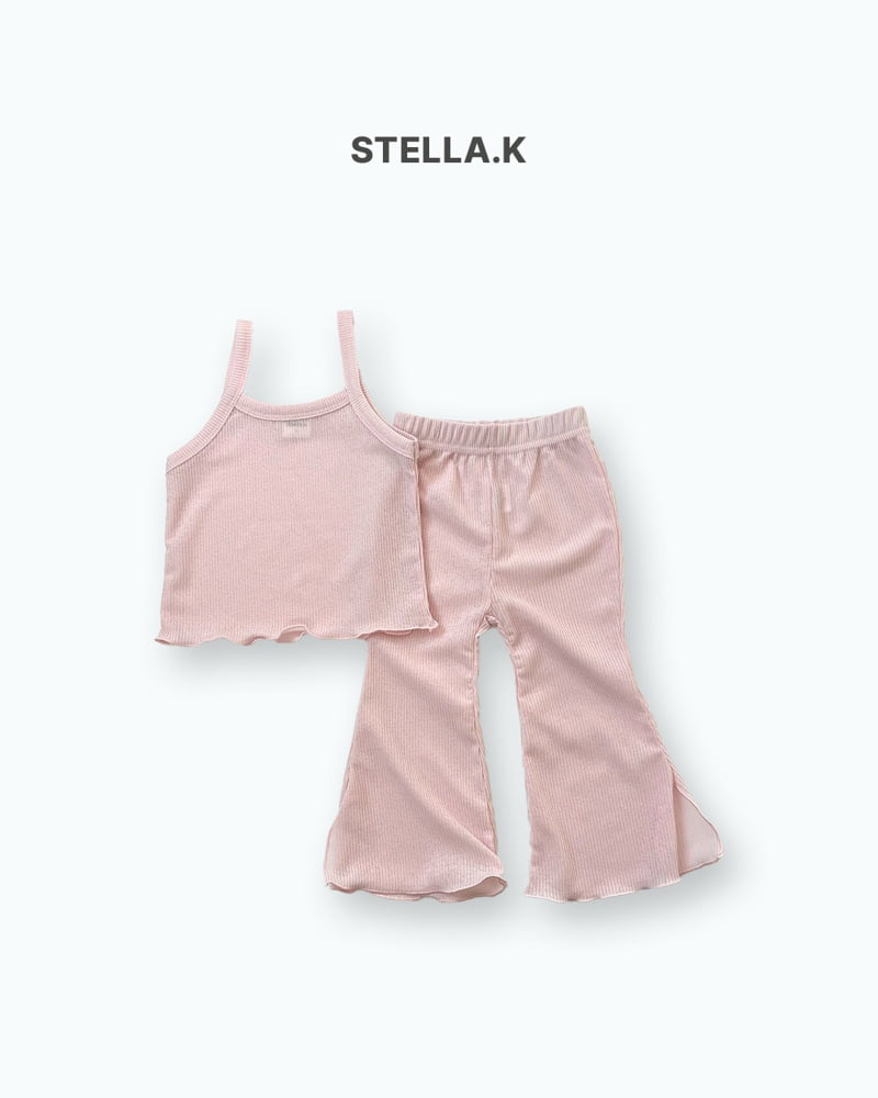 Stella & K - Korean Children Fashion - #childrensboutique - Ribbed Sleeveless Set - 5
