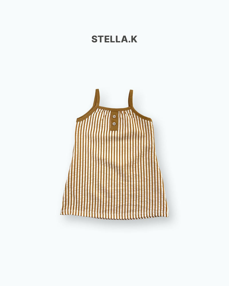 Stella & K - Korean Children Fashion - #designkidswear - Stripe Sleeveless One-piece - 9