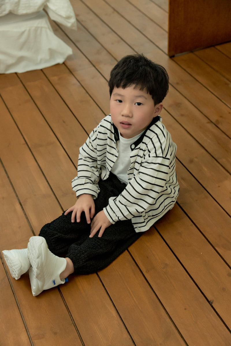 Stella & K - Korean Children Fashion - #discoveringself - Stripe Short Cardigan - 6